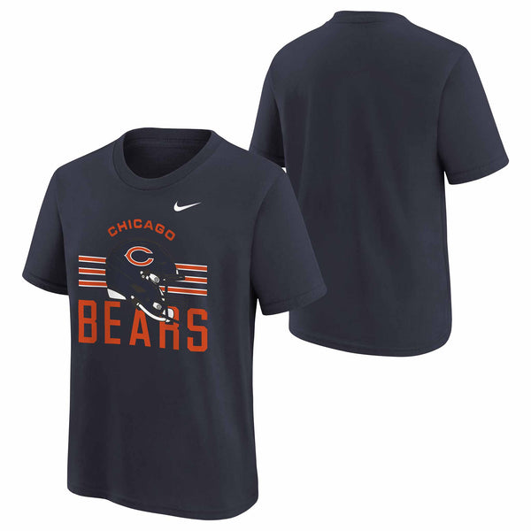 Chicago Bears Youth Nike Velocity Helmet Short Sleeve T Shirt