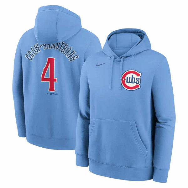 Chicago Cubs Pete Crow Armstrong Nike Alternate Two Name and Number Club Hooded Sweatshirt