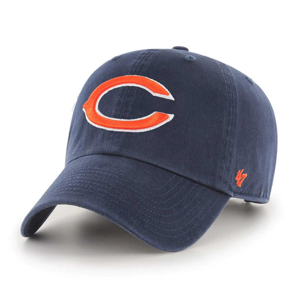 Chicago Bears 47 Brand Youth Navy C Clean Up Adjustable Cap