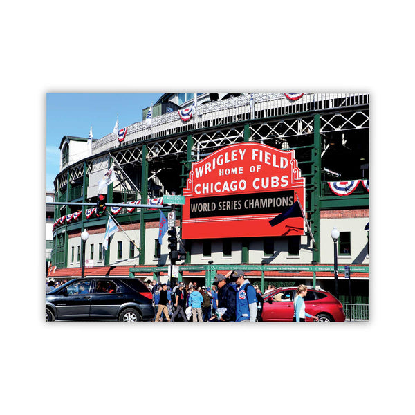 Wrigley Field Marquee World Series Champions Post Card