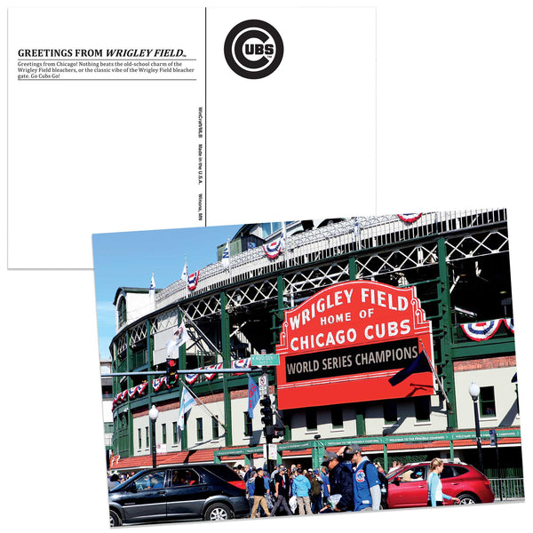 Wrigley Field Marquee World Series Champions Post Card
