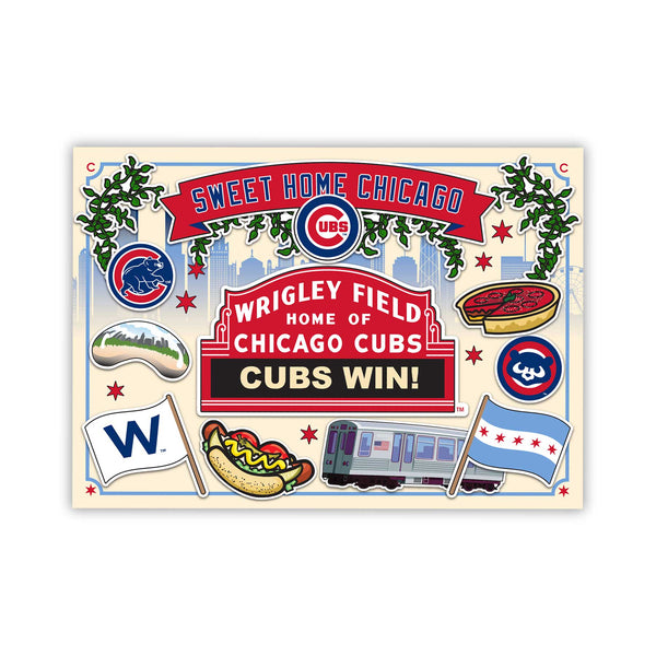 Wrigley Chicago Collage Post Card