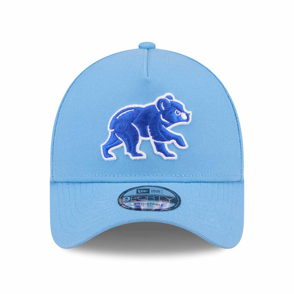 Chicago Cubs New Era Baby Blue Crawling Bear 9FORTY A-Frame Adjustable Cap