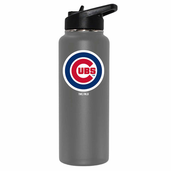 Chicago Cubs Pewter 34oz Quencher Water Bottle