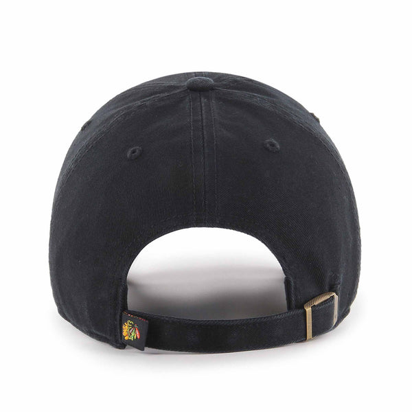 Chicago Blackhawks Black Axis Clean Up Adjustable Cap
