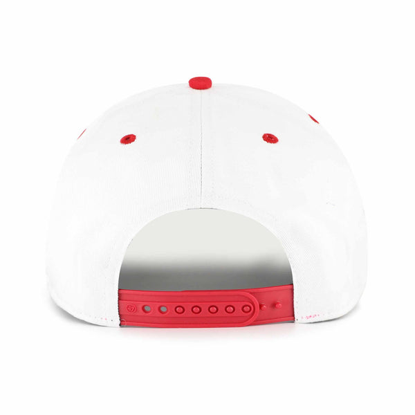 Chicago Blackhawks 47 Brand White Roscoe Rope Hitch Adjustable Cap