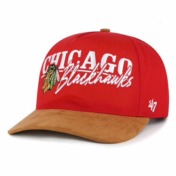 Chicago Blackhawks 47 Brand Red Scribe Hitch Adjustable Cap