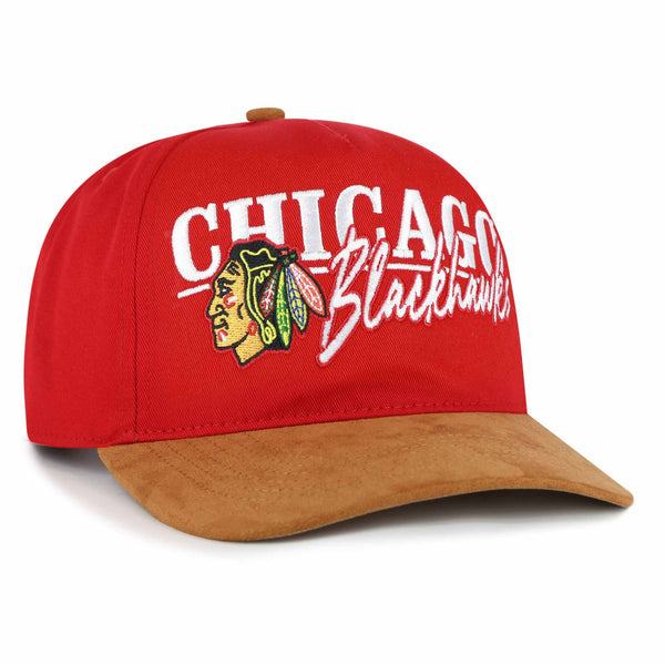 Chicago Blackhawks 47 Brand Red Scribe Hitch Adjustable Cap