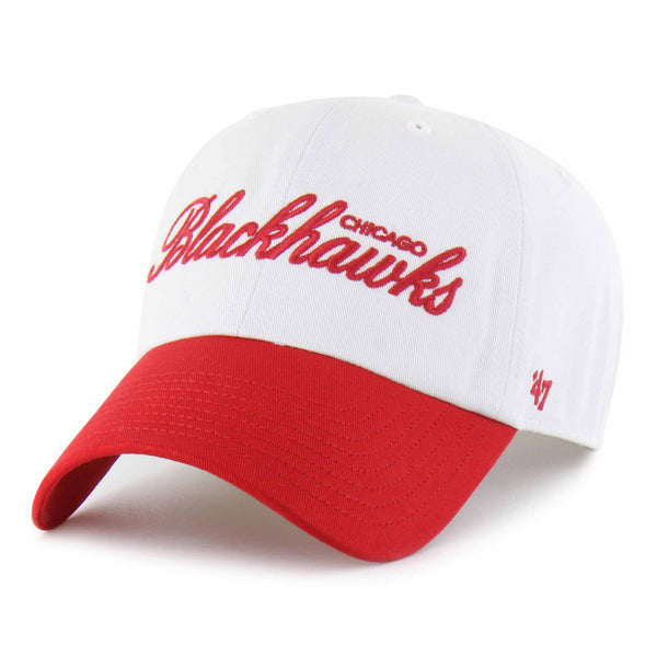 Chicago Blackhawks 47 Brand Sandstone Foundational Clean Up Adjustable Cap