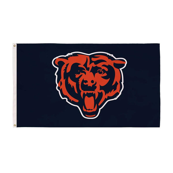 Chicago Bears Evergreen 3X5 Primary Bear Head Flag