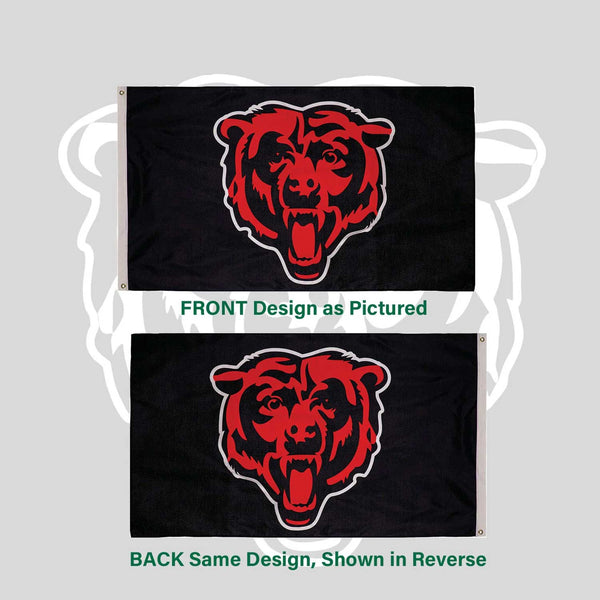 Chicago Bears Evergreen 3X5 Primary Bear Head Flag