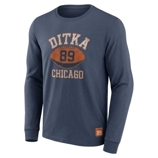 Mike Ditka American Needle Number 89 Football Long Sleeve T-Shirt