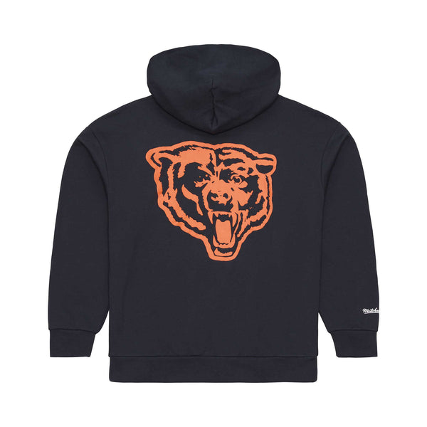 Chicago Bears Mitchell And Ness Navy Old English Graphic Hooded Sweatshirt