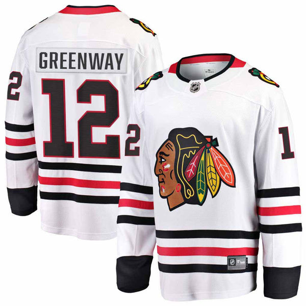 Chicago Blackhawks Jordan Greenway Road Breakaway Jersey w/ Authentic Lettering