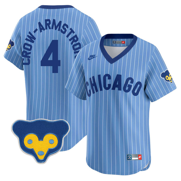 Chicago Cubs Pete Crow-Armstrong Nike Limited Vapor 1957-78 Road Cooperstown Jersey
