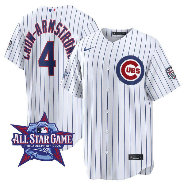 Chicago Cubs Pete Crow-Armstrong Nike 2026 All Star USA 250 Replica Jersey with Authentic Lettering