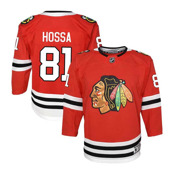Chicago Blackhawks Marian Hossa Youth Home Premier Jersey w/ Authentic Lettering