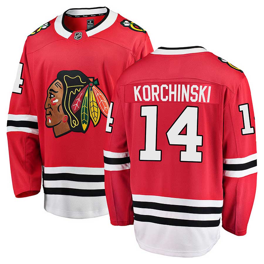 Chicago Blackhawks Kevin Korchinski Home Breakaway Jersey w