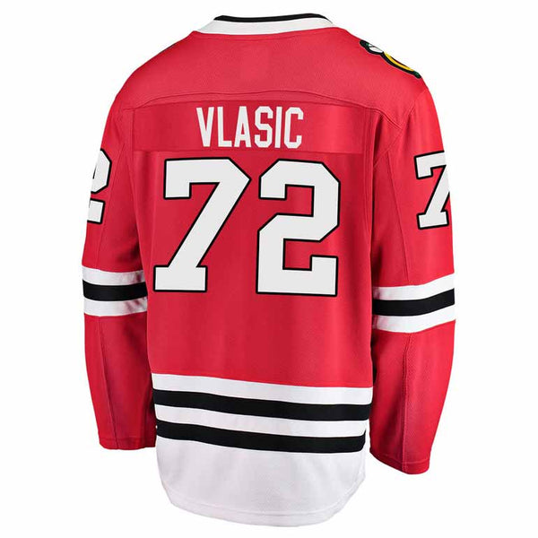 Alex Vlasic Men's Fanatics Red Chicago Blackhawks Home Breakaway Custom Jersey Size: Extra Small Alex Vlasic Men's Fanatics Red Chicago Blackhawks Home Breakaway Custom Jersey Size: Extra Small