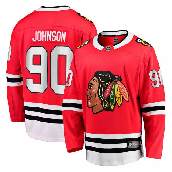 Chicago Blackhawks Tyler Johnson Home Breakaway Jersey w Authentic Le Wrigleyville Sports
