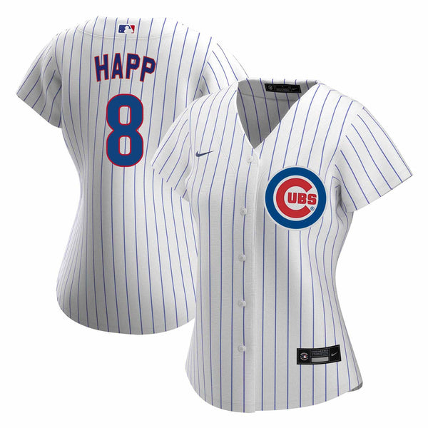 Chicago Cubs Ian Happ Ladies Nike Home Replica Jersey W/ Authentic Lettering