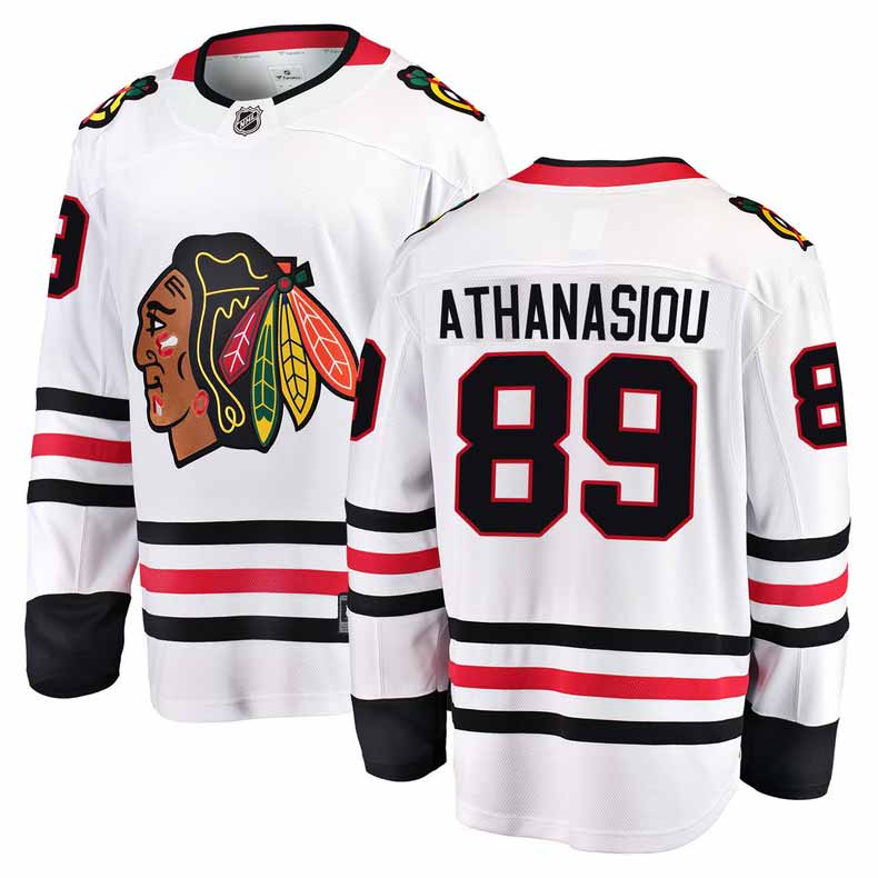 Chicago Blackhawks Andreas Athanasiou Road Breakaway Jersey w