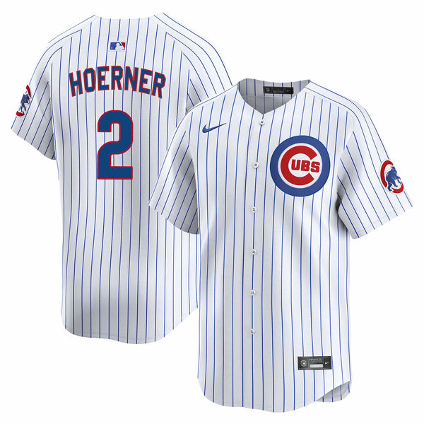 Chicago Cubs Nico Hoerner Nike Home Vapor Limited Jersey W/ Authentic Lettering