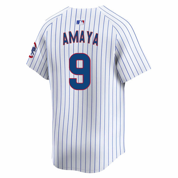 Chicago Cubs Miguel Amaya Nike Home Vapor Limited Jersey W/ Authentic Lettering