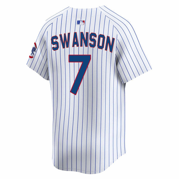 Chicago Cubs Dansby Swanson Nike Home Limited Replica Jersey W/ Authentic Lettering