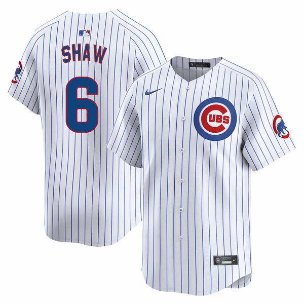 Chicago Cubs Matt Shaw Nike Home Vapor Limited Jersey W/ Authentic Lettering