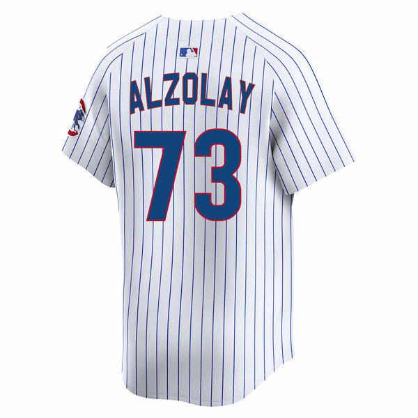 Chicago Cubs Adbert Alzolay Nike Home Vapor Limited Jersey W/ Authentic Lettering