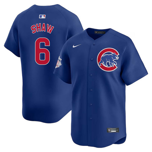 Chicago Cubs Matt Shaw Nike Alternate Vapor Limited Jersey W/ Authentic Lettering