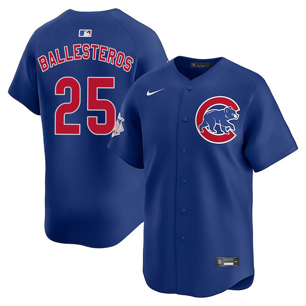 Chicago Cubs Moisés Ballesteros Nike Alternate Vapor Limited Jersey W/ Authentic Lettering