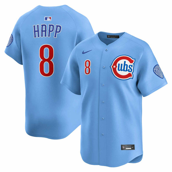 Chicago Cubs Ian Happ Blues Alternate Nike Vapor Limited Jersey