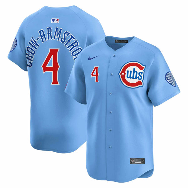Chicago Cubs Pete Crow-Armstrong Blues Alternate 2 Nike Vapor Limited Jersey