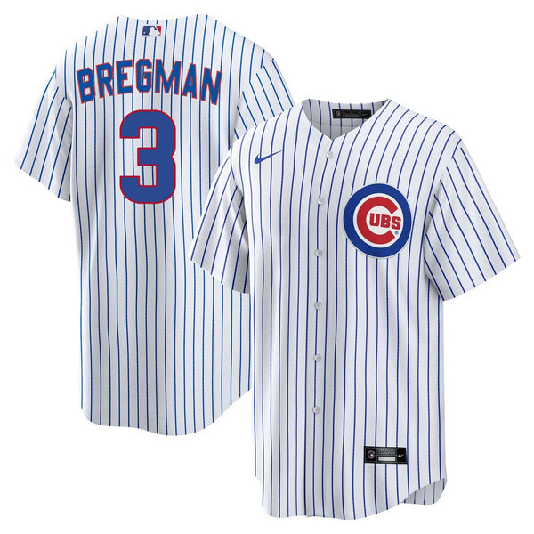 Chicago Cubs Alex Bregman Nike Home Replica Jersey w/ Authentic Lettering