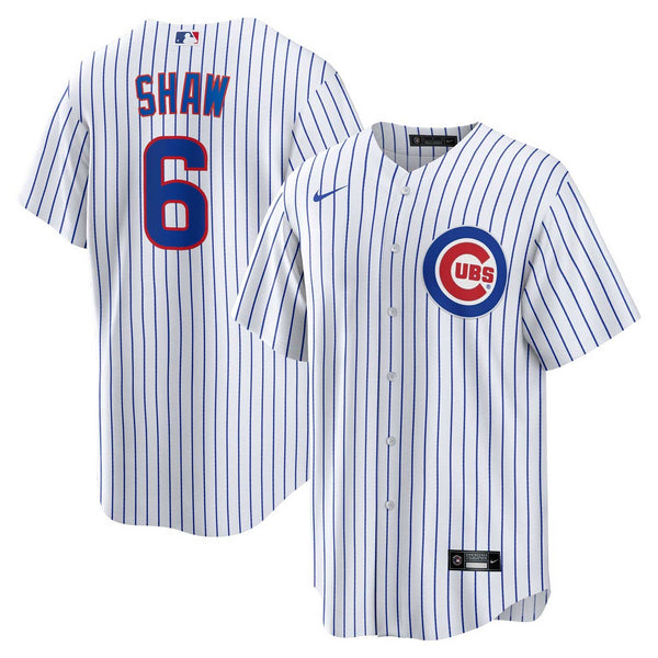 Chicago Cubs Matt Shaw Nike Home Replica Jersey w/ Authentic Lettering