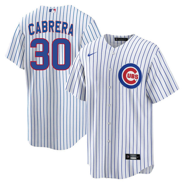 Chicago Cubs Edward Cabrera Nike Home Replica Jersey w/ Authentic Lettering