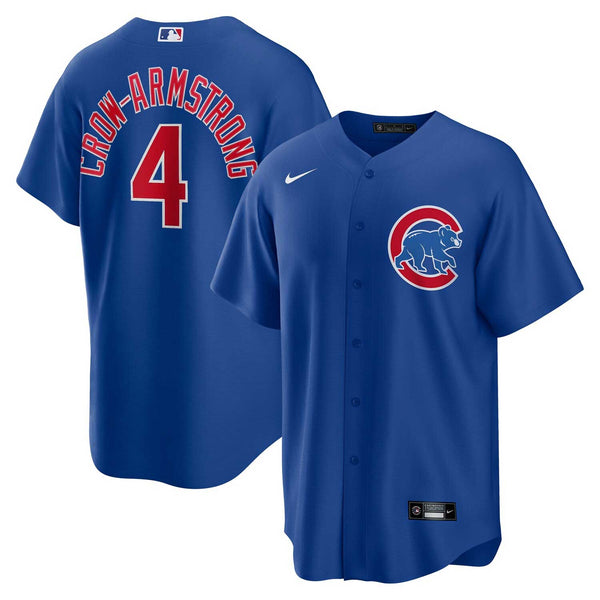 Chicago Cubs Pete Crow-Armstrong Nike Alternate Replica Jersey w/ Authentic Lettering