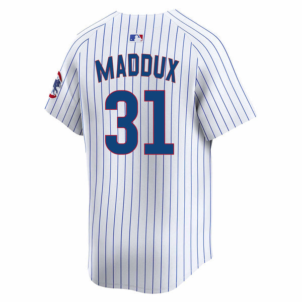 Chicago Cubs Greg Maddux Nike Home Vapor Limited Jersey W/ Authentic Lettering