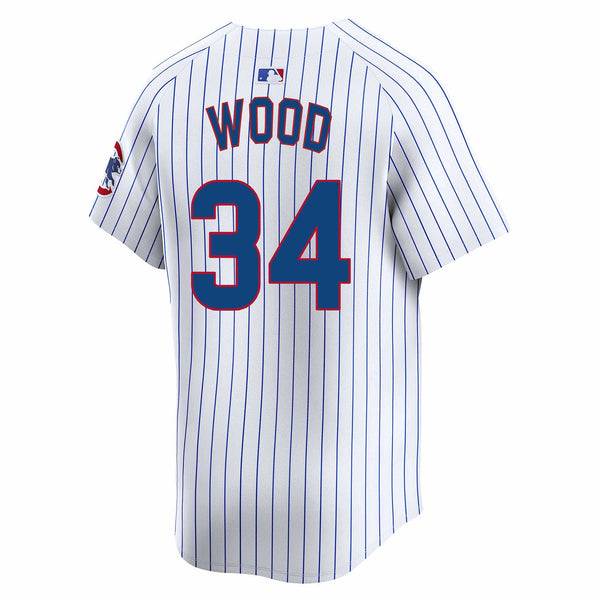 Chicago Cubs Kerry Wood Nike Home Vapor Limited Jersey W/ Authentic Lettering