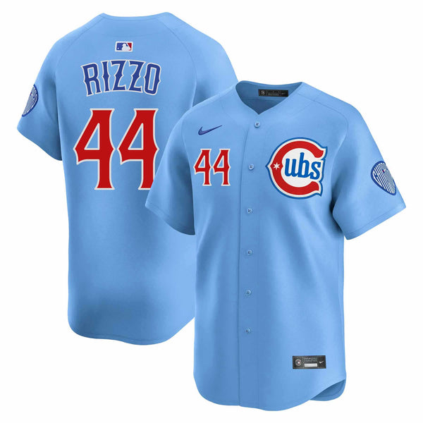 Chicago Cubs Anthony Rizzo Blues Alternate Nike Vapor Limited