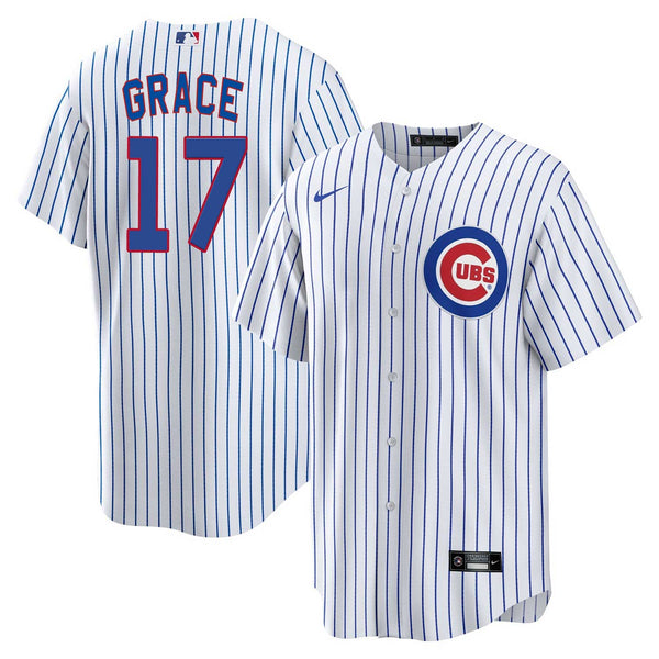 Chicago Cubs Mark Grace Nike Home Replica Jersey w/ Authentic Lettering