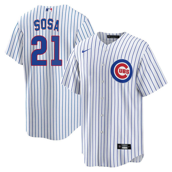 Chicago Cubs Sammy Sosa Nike Home Replica Jersey w/ Authentic Lettering