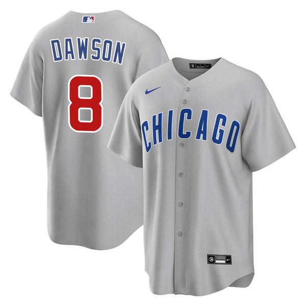 Chicago Cubs Andre Dawson Nike Road Replica Jersey w/ Authentic Lettering