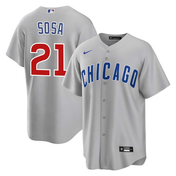 Chicago Cubs Sammy Sosa Nike Road Replica Jersey w/ Authentic Lettering