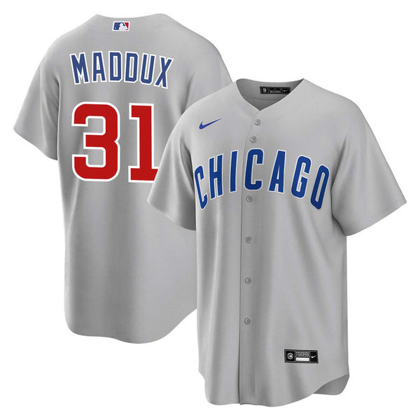 Chicago Cubs Greg Maddux Nike Road Replica Jersey w/ Authentic Lettering