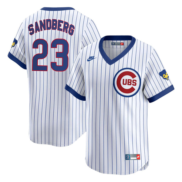 Chicago Cubs Ryne Sandberg Nike Home Vapor Limited 1957-78 Home Cooperstown Jersey W/ Authentic Lettering