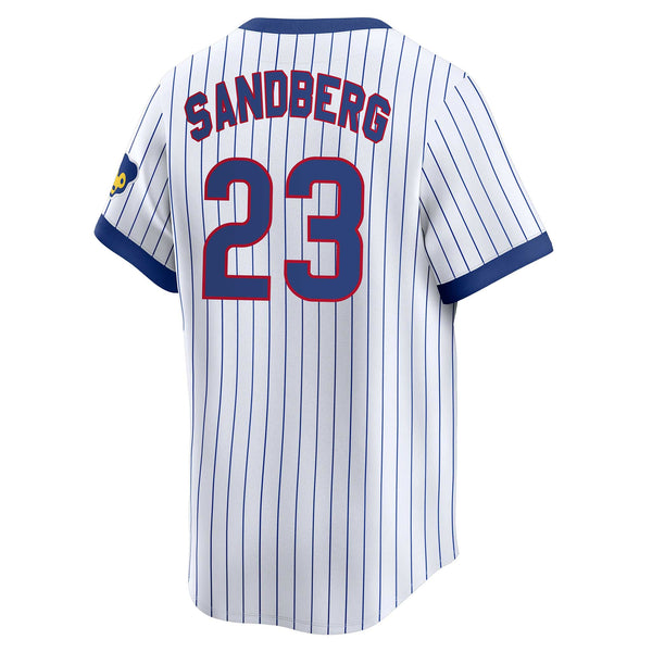 Chicago Cubs Ryne Sandberg Nike Home Vapor Limited 1957-78 Home Cooperstown Jersey W/ Authentic Lettering