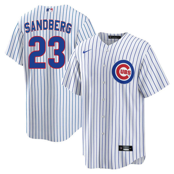 Chicago Cubs Ryne Sandberg Nike Home Replica Jersey w/ Authentic Lettering